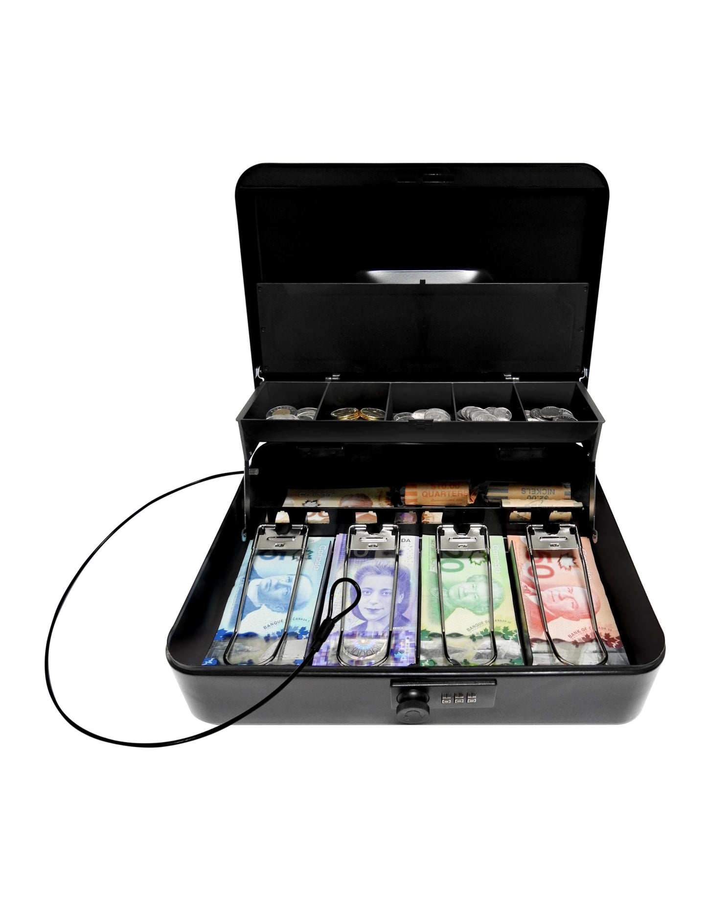 MCBC-2200/ TIERED TRAY DELUXE COMBINATION  CASH BOX (Refurbished)