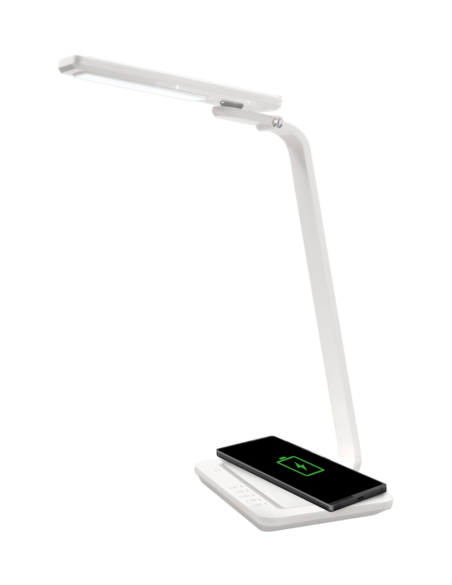 RDL-140QI-W/ LED Desk Lamp with Wireless Fast Charging