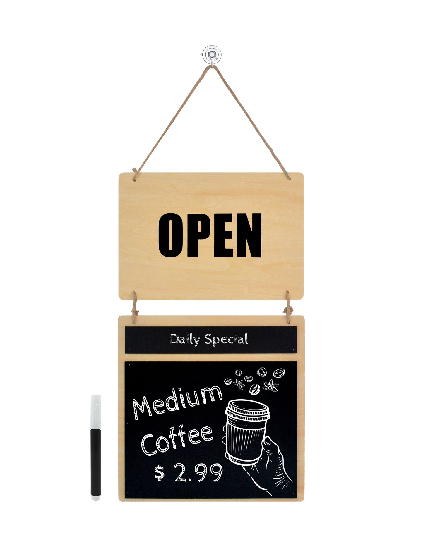 RSB-400E/ Open Sign with Message Board