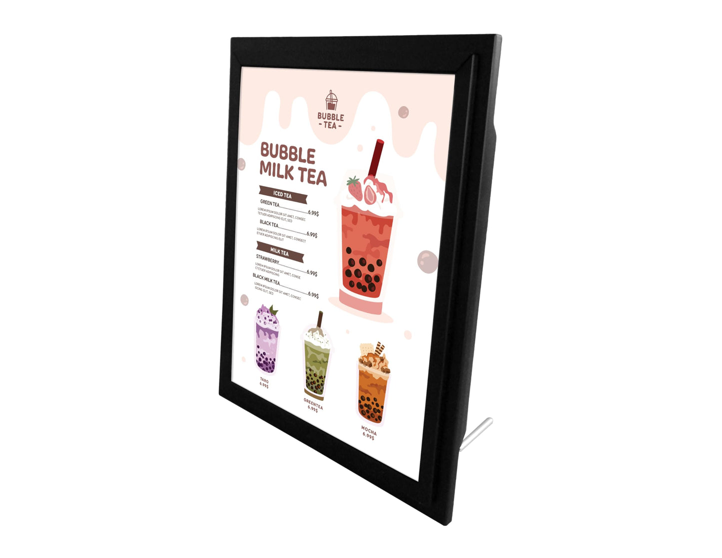 RSB-LET1/ LED Tabletop Sign Holder, Letter or A3 Size