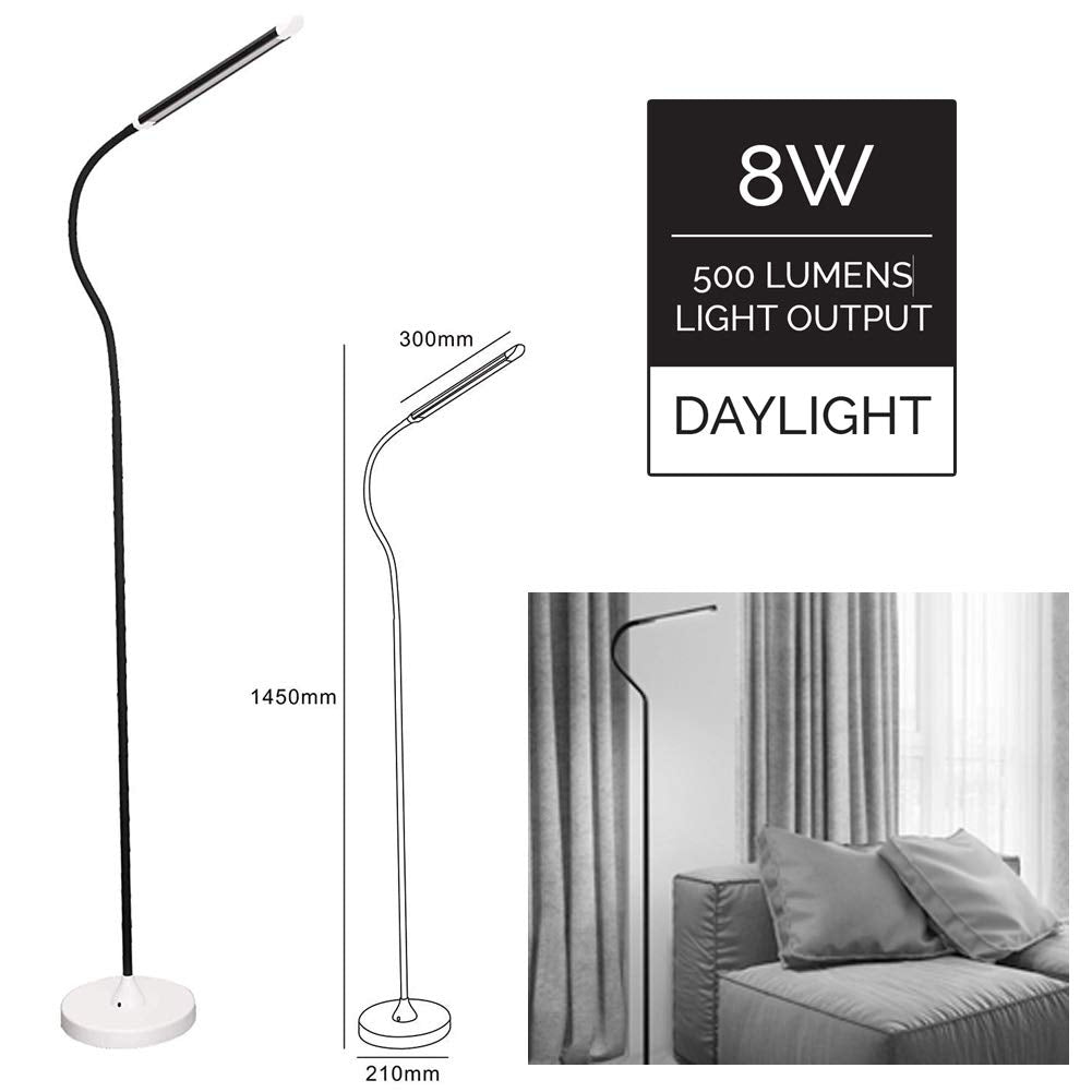 RFL-1300/ LED Floor Lamp, Stylish Modern Design Featuring 11.8" Lamp Head