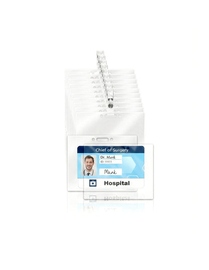 RF05IDPC0025/ All-in-One ID Badge Kits, 5 Mil Laminating Pouches with Clips, 25-Pack