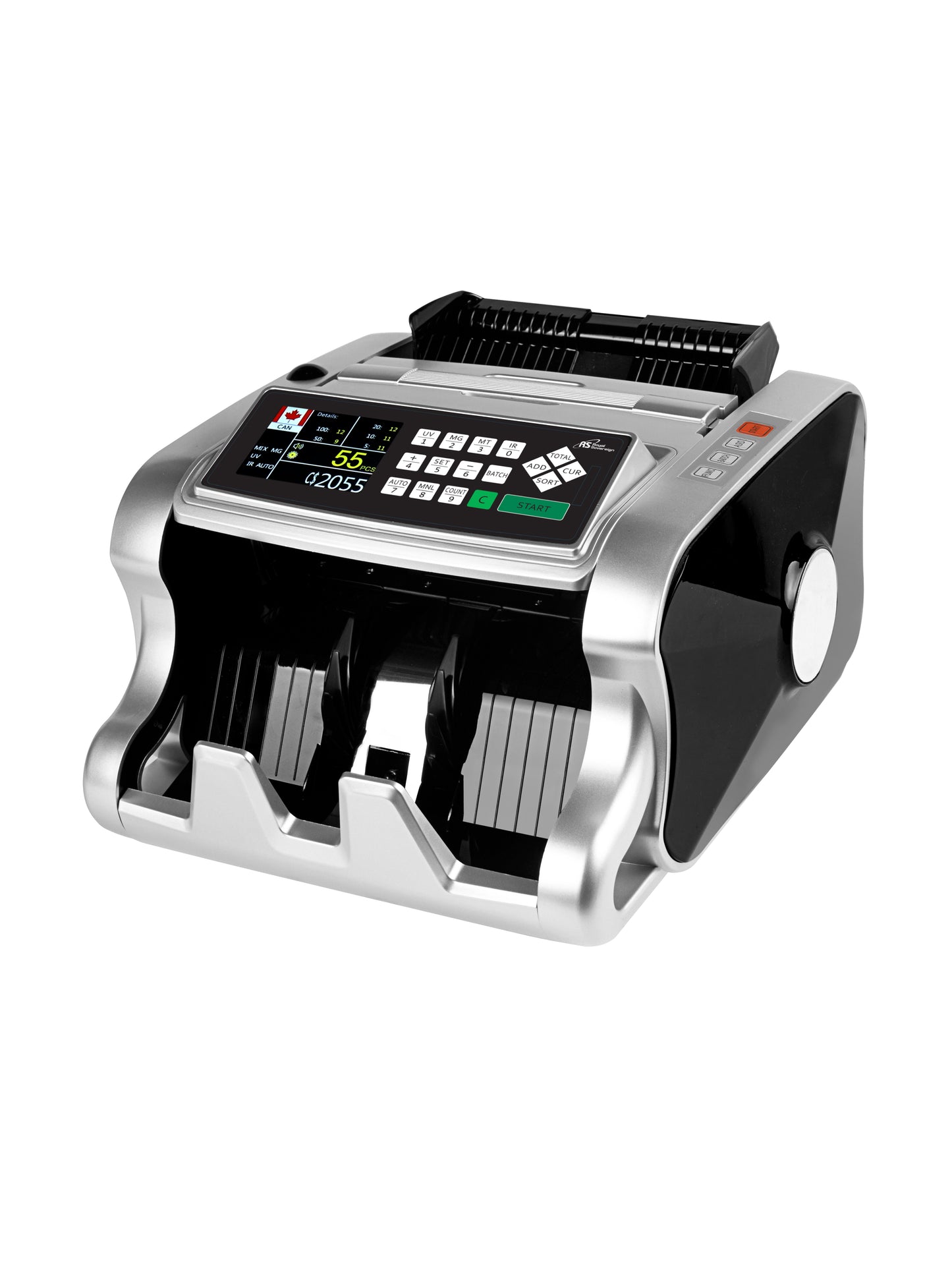 Canadian & US Money Counter with Counterfeit Detection & 15 Cleaning Cards