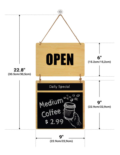 RSB-400E/ Open Sign with Message Board