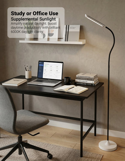 Lampadaire LED RFL-1300, design moderne et élégant avec tête de lampe de 11,8 pouces
