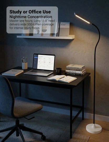 Lampadaire LED RFL-1300, design moderne et élégant avec tête de lampe de 11,8 pouces
