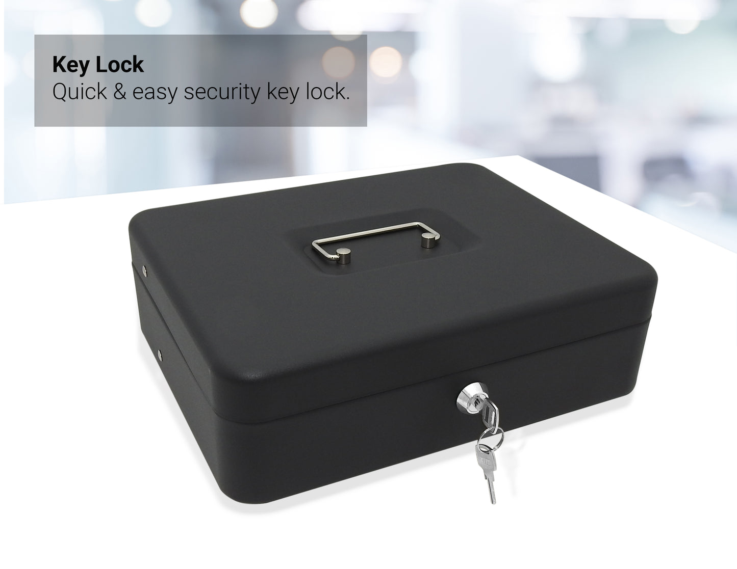 CMCB-400/ Tiered Cash Box with 5 Coin Compartments & 4 Spring-Loaded Bill Compartments (Refurbished)