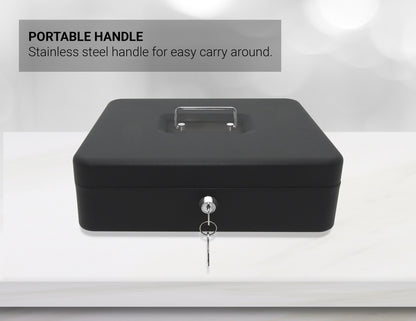 CMCB-400/ Tiered Cash Box with 5 Coin Compartments & 4 Spring-Loaded Bill Compartments (Refurbished)