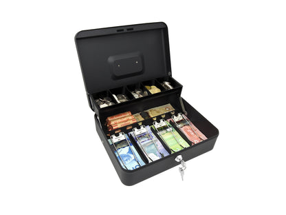 CMCB-400/ Tiered Cash Box with 5 Coin Compartments & 4 Spring-Loaded Bill Compartments (Refurbished)