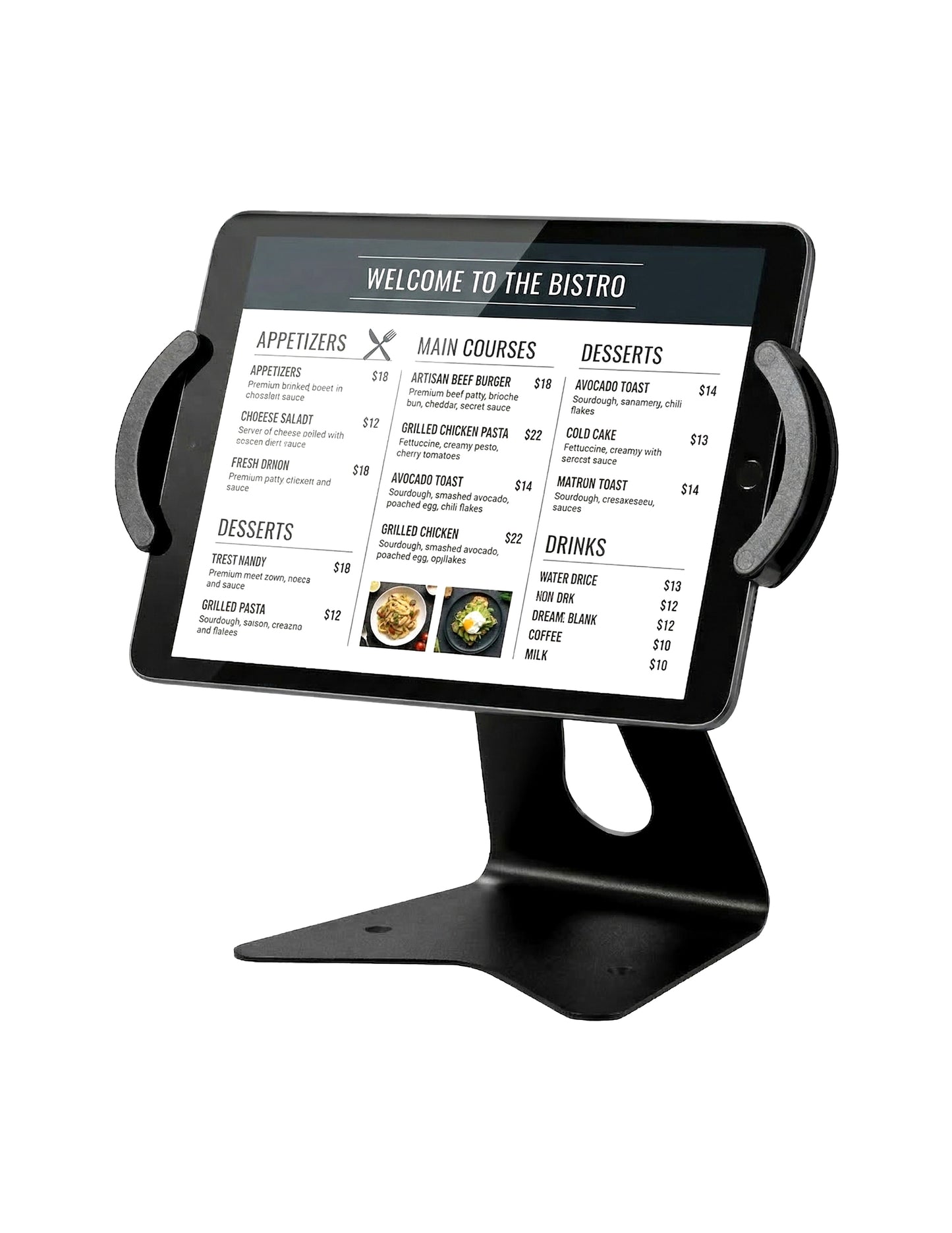 RSB-LET1/ Support de panneau de table à LED, format lettre ou A3