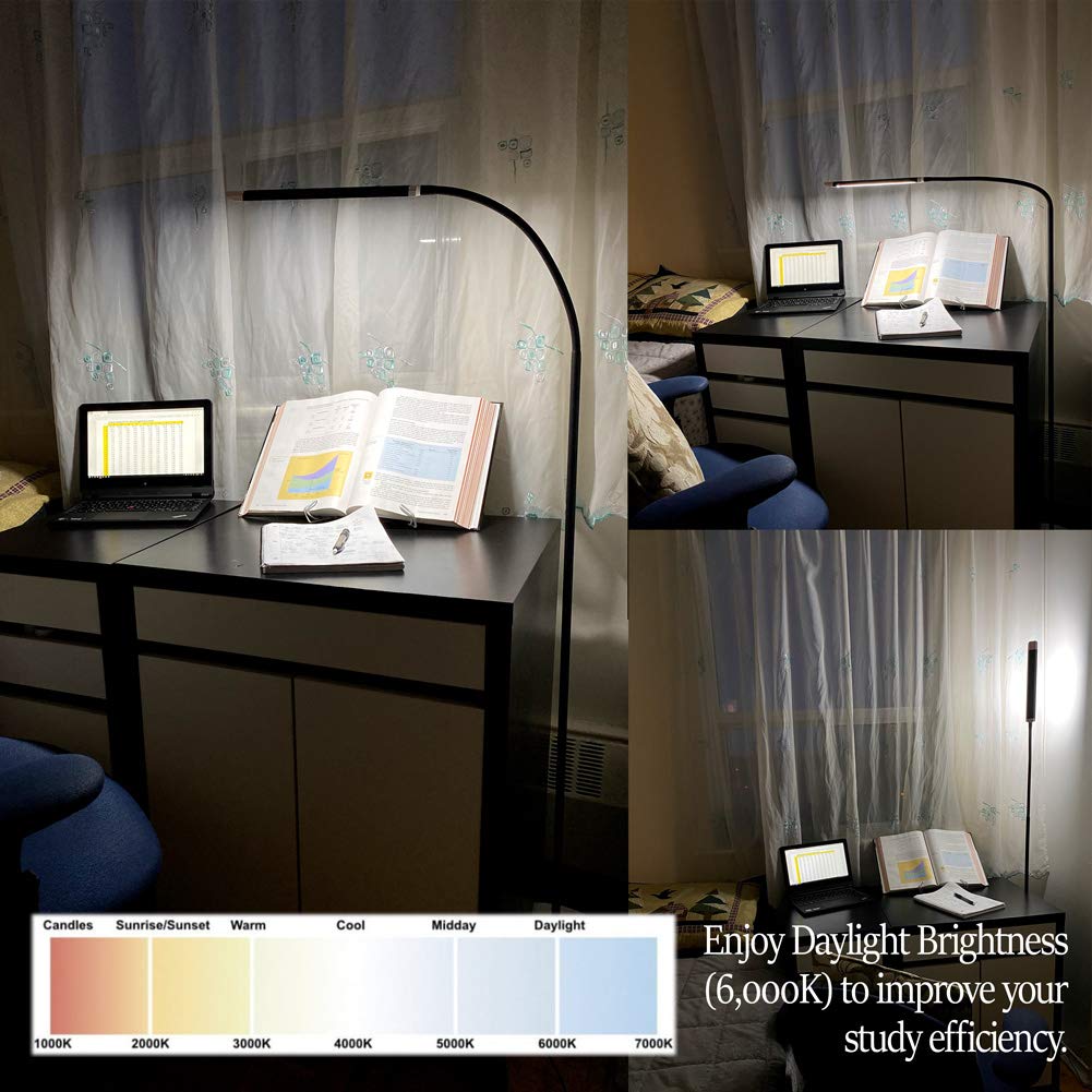 RFL-1300/ LED Floor Lamp, Stylish Modern Design Featuring 11.8" Lamp Head